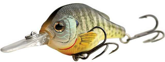 LIVETARGET Bluegill Crankbait Shallow Dive 2.25in 100 Natural Matte - BG57S 100 Natural Matte