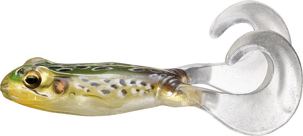 LIVETARGET Freestyle Frog - 3-1/2in - Emerald/Brown