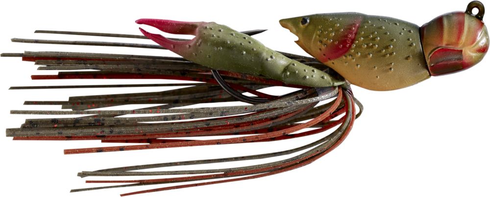 LIVETARGET Hollow Body Crawfish - 1-1/2in - Brown/Red