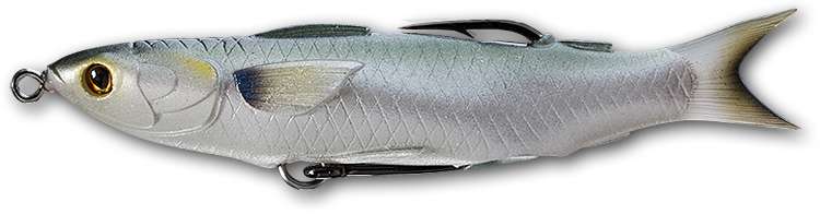 LIVETARGET MUH85T716 Mullet Hollow Body Lure - 3-3/4in