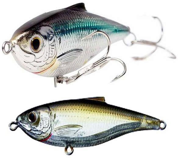 LIVETARGET SST75S Scaled Sardine Twitchbait Lure 933 Silver/Green - SST75S 933 Silver/Green