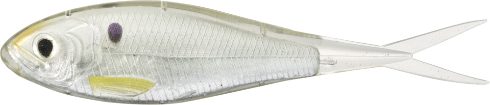 LIVETARGET Skip Shad - 3-1/2in - Silver/Pearl