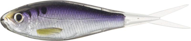 LIVETARGET Skip Shad - 3-1/2in - Silver/Purple