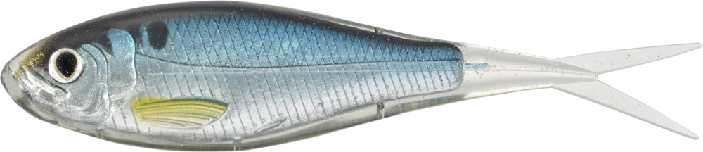 LIVETARGET Skip Shad - 5-1/4in - Silver/Blue