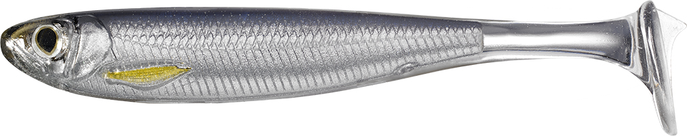 LIVETARGET Slow Roll Shiner - 3in - Silver/Smoke