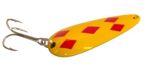 Len Thompson Original Series Lure No. 4 Yellow/Red Diamonds