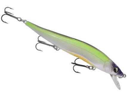 Luck-E-Strike Rick Clunn RC STX Jerkbait - Purple Green Apple