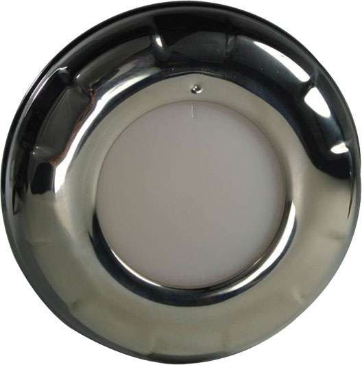 Lumitec 46317 Aurora LED Dome Light - Stainless Steel - White/Blue