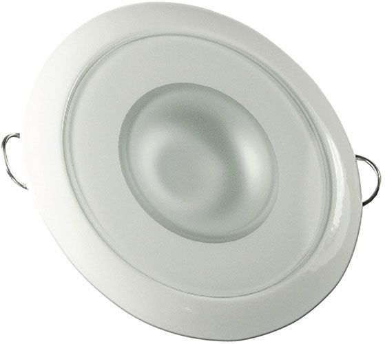 Lumitec Mirage Interior Down Light - 3-Color - White Bezel - 113128