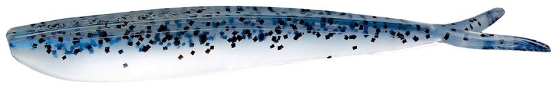 Lunker City 4 in Fin-S Lures 101 Salt & Pepper Blue Phantom - Fin-S 4in 101 Salt & Pepper Blue Phantom