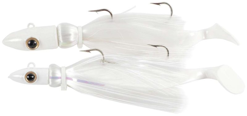 MagicTail Bullet Head Tandem Mojo Rig - 20oz x 6oz - White