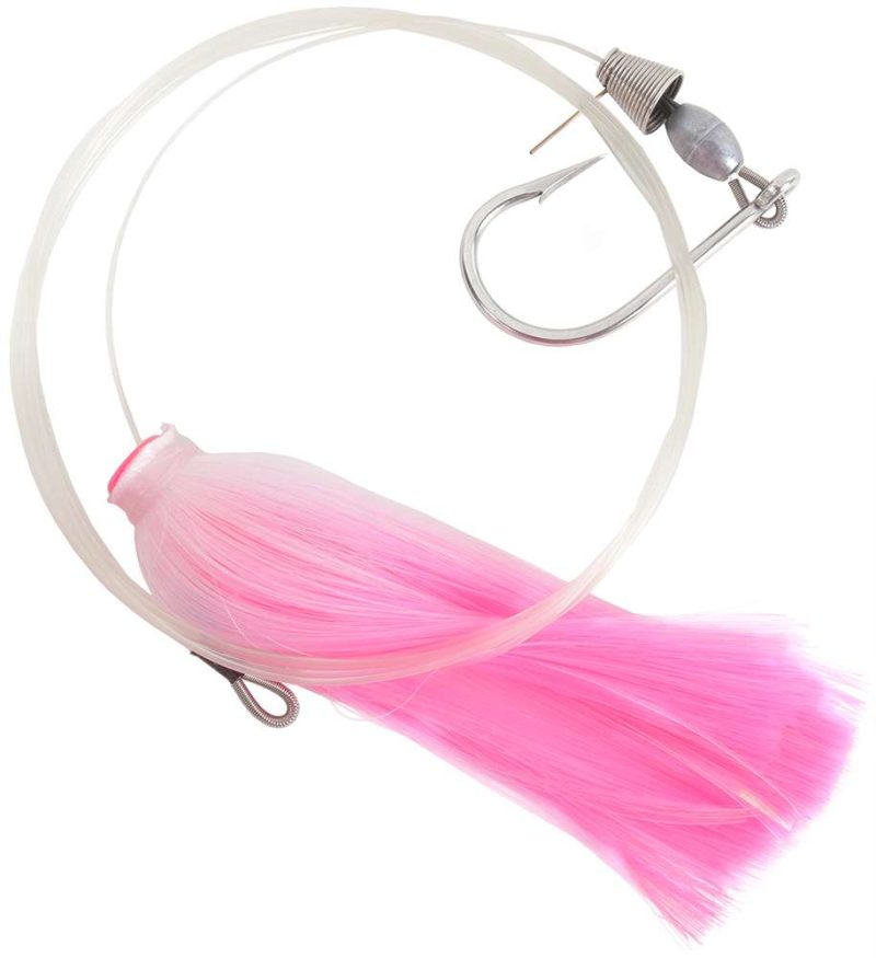 MagicTail Hoo Magic Pin Rigged Trolling Head - 2oz - Pink Tip