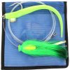 MagicTail Hoo Magic Plastic Rigged Trolling Head 6oz - Chart Green Tip