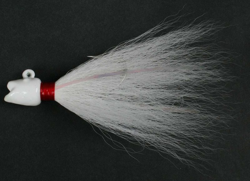 MagicTail Smiling Bill Bucktail - White - 1 oz. - SB10-01