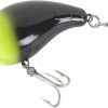 Manns Tidewater Mid 1-Minus Croaker Wake Bait Black/Chartreuse Head