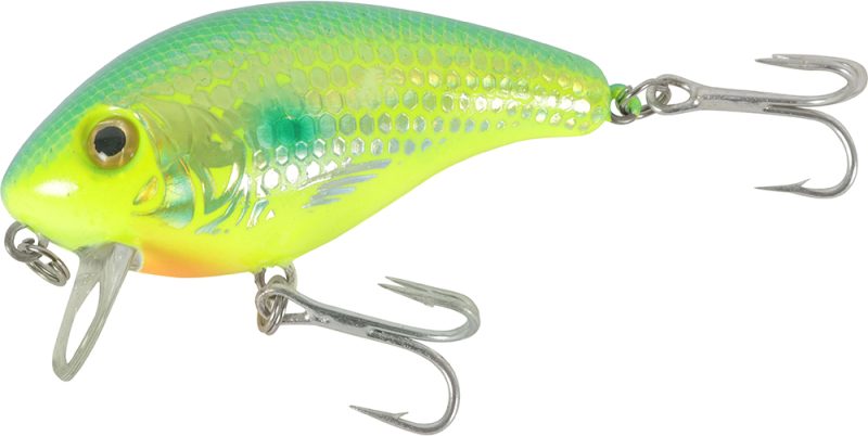 Manns Tidewater Mid 1-Minus Croaker Wake Bait Citrus Shad Holographic