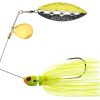 MegaStrike StrikeBack SpinnerBait 1/2oz Chart Skirt, Chart/Nickel - MSSB12 Chartreuse Skirt / Chartreuse/Nickel