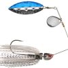 MegaStrike StrikeBack SpinnerBait 3/4oz Golden Shad, Gold/Willow - MSSB34 Golden Shad Skirt / Gold/Willow