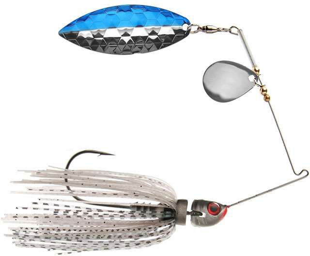 MegaStrike StrikeBack SpinnerBait 3/4oz Golden Shad, Gold/Willow - MSSB34 Golden Shad Skirt / Gold/Willow