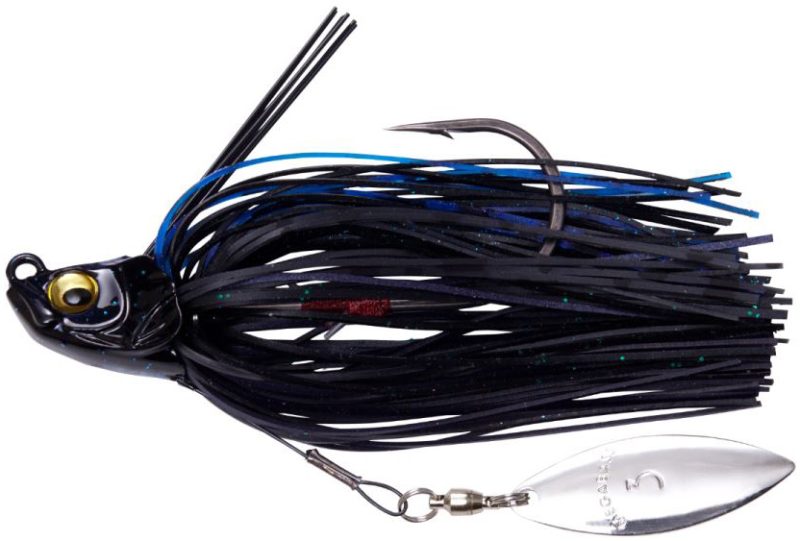 Megabass Uoze Swimmer Swim Jig - 3/16oz - Black Blue