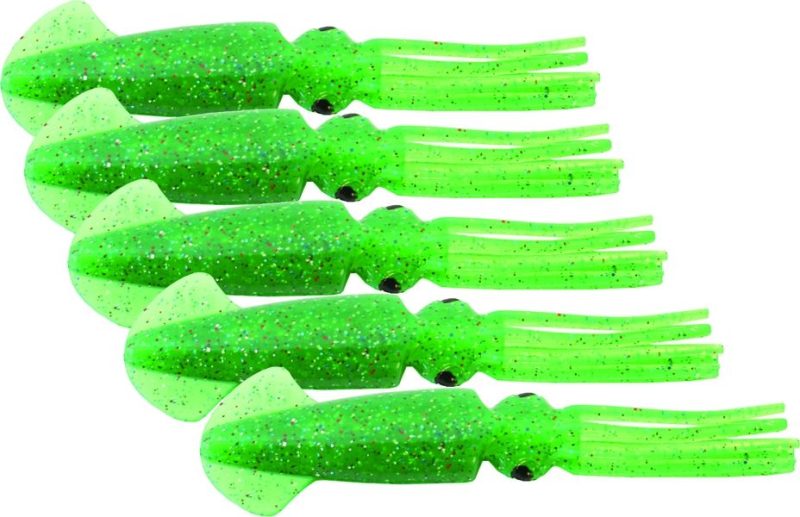 Mold Craft Squirt Squid Lure 6in Unrigged - Green