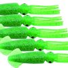 Mold Craft Squirt Squid Lure 9in Unrigged - Green Metal/Flake