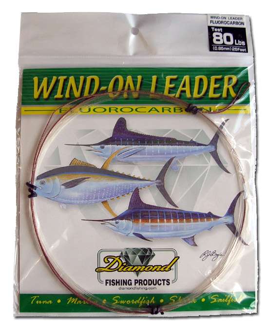 Momoi Fluorocarbon Wind On Leader 80lb .855mm Clear - 90016