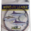 Momoi Mono Wind On Leaders 100lb .95mm 25' Smoke Blue - 90002