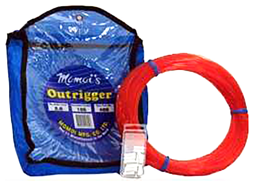 Momoi Outrigger Monofilament Line Kit 400lb 50yds Bright Red