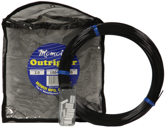 Momoi UV Resistant Outrigger Mono Kit - 100yds - Black