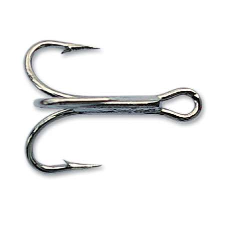 Mustad 3599C 4X Black Nickel Kingfish Treble Hook - 25 Pack - 6