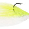 Mustad Big Eye Bucktail Jig 6oz Chartreuse/ White - BEB-6-WCH