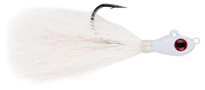 Mustad Big Eye Bucktail Jig 6oz White - BEB-6-WH