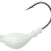 Mustad SH824 Shrimp Jig Head Lure 1/8oz Pearl - SH824-1/8oz Pearl