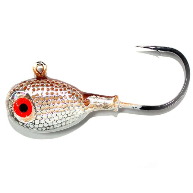 Mustad Tog Tamer Jig Head 3oz Brown/White - TT824-3-BNWH