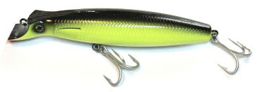 Northbar Tackle Jr. Bottle Darter Lure - Black/Chartreuse/White