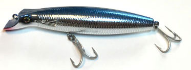 Northbar Tackle Jr. Bottle Darter Lure - Blue/Silver Chrome