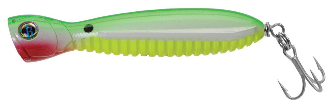 Ocean Born Flying Popper Super Long Distance 100 - Lime Glow Chartreuse