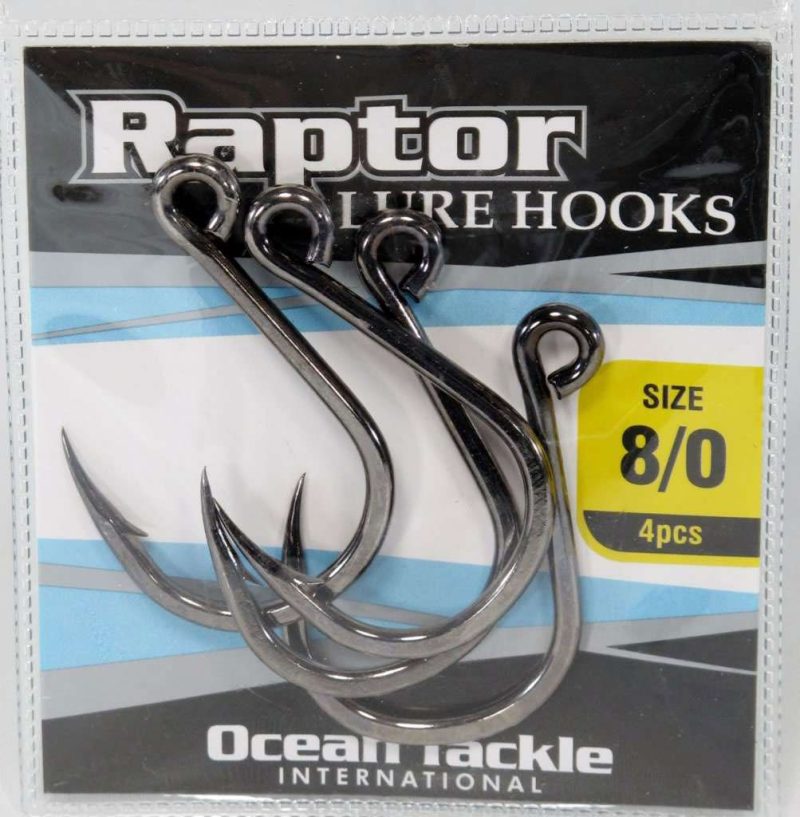 Ocean Tackle International - OTI-5106-8 Raptor Lure Hooks - 8/0 - 4pk