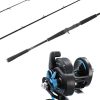 Ocean Tackle International OTI-PBI701MHFA Pitch Black Inshore/Daiwa 15H Saltist Reel Combo