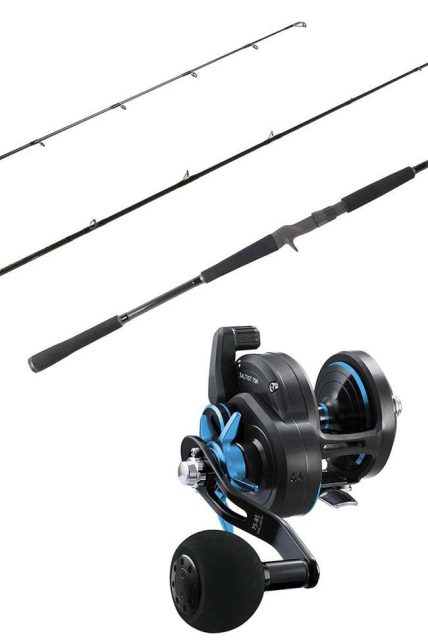 Ocean Tackle International OTI-PBI701MHFC Pitch Black Inshore/Daiwa 15H Saltist Reel Combo