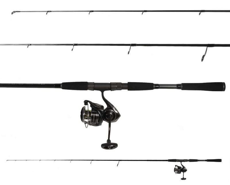 Ocean Tackle International Pitch Black Inshore/Daiwa BG MQ4000D-XH Spinning Reel Combo