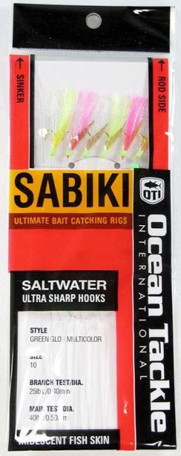 Ocean Tackle International Sabiki Rigs - Green - OTI-5201-G10