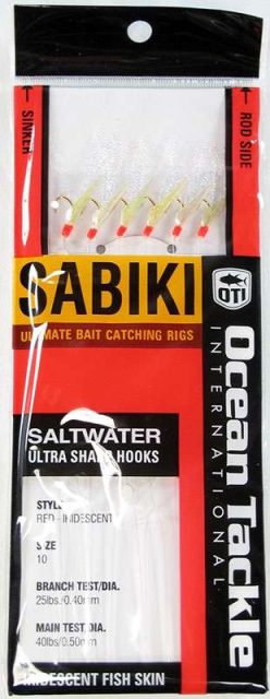 Ocean Tackle International Sabiki Rigs - Red - OTI-5201-R10