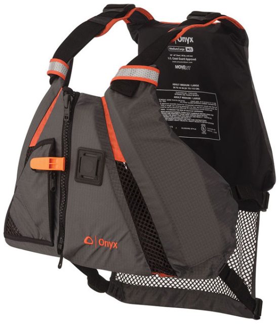 Onyx MoveVent Dynamic Paddle Sports Life Vest - Orange/Grey - M/L