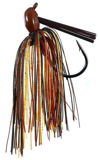 Outkast Tackle Cage Feider Jig - 3/4oz - Black/Brown Amber