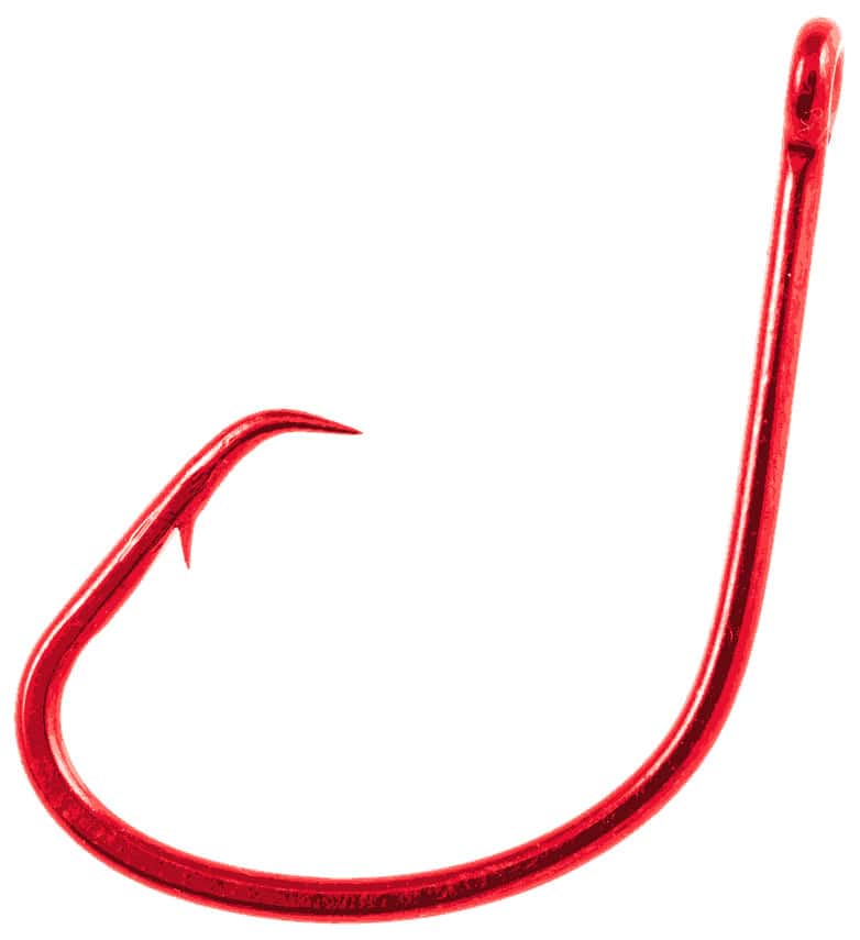 Owner 5114-2 Mutu Light Circle Hook Red 3/0 5pack