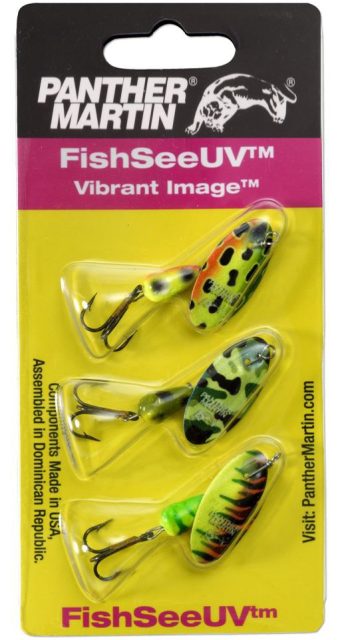 Panther Martin FishSeeUV Vibrant Image 3-Pack Spinner Kit