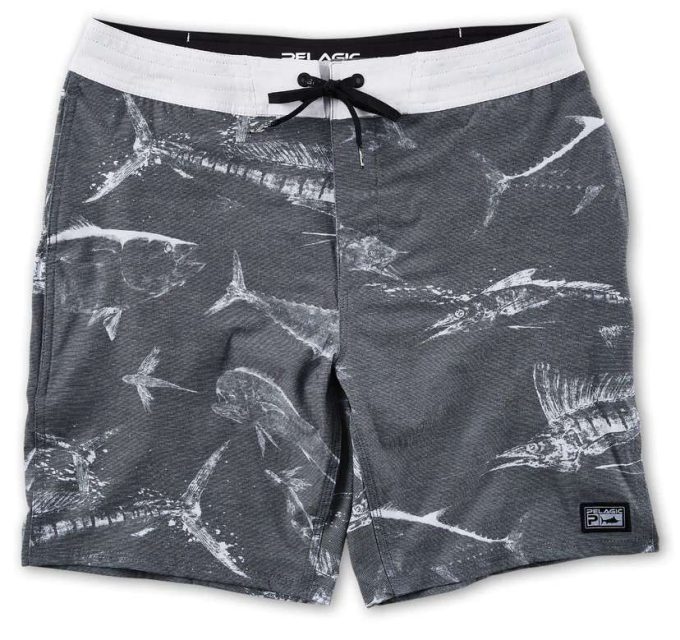 Pelagic Deep Drop Gyotaku Fishing Shorts - Black - 33