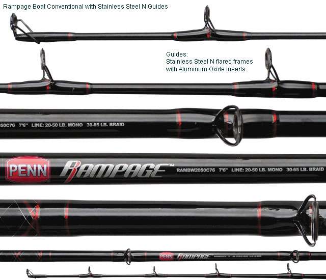 Penn - RAMBW2040C70LB Rampage Casting Boat Rod